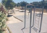Barrios y diputaciones de Cartagena estrenan mejoras en parques con nuevos juegos infantiles y �reas de calistenia. Julio, 2026.