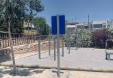 Barrios y diputaciones de Cartagena estrenan mejoras en parques con nuevos juegos infantiles y �reas de calistenia. Julio, 2026.