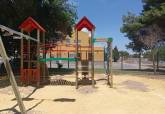 Barrios y diputaciones de Cartagena estrenan mejoras en parques con nuevos juegos infantiles y �reas de calistenia. Julio, 2026.