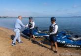 Polic�a Local, Protecci�n Civil. Playas de Cartagena. Unidad Acu�tica. Im�genes de Playa Honda, julio 2026.