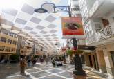 Banderolas de La Mar de M�sicas en la calle del Carmen de Cartagena