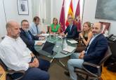 Reuni�n de trabajo sobre la ZAL de Cartagena con de la alcaldesa con el consejero, COEC y la Autoridad Portuaria