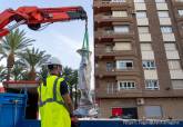 Culmina la instalaci�n del monumento a Alatriste que se inaugura el viernes en un acto abierto al p�blico