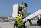 El Ayuntamiento de Cartagena renueva las p�rgolas del puerto con m�s de 600 nuevas plantas