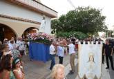 Islas Menores rinde homenaje a la Virgen de las Nieves en el día grande de sus fiestas