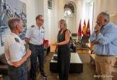 La alcaldesa recibe al nuevo Comisario de la Polic�a Nacional en Cartagena