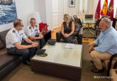 La alcaldesa recibe al nuevo Comisario de la Polic�a Nacional en Cartagena