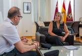 La alcaldesa recibe al nuevo Comisario de la Polic�a Nacional en Cartagena