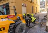Avance de las obras de Morería Baja con calle Cantarerías