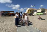 Presentación del informe regional de Playas Accesibles de la Región de Murcia en la Playa de Levante de Cabo de Palos