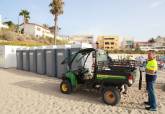 Operativo de limpieza en playas de Cartagena