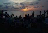 Observaci�n del eclipse solar en Cartagena