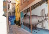 Mural de la Casa Museo de Isaac Peral en Cartagena