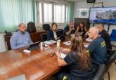 La alcaldesa Noelia Arroyo ha coordinado esta ma�ana una reuni�n con personal municipal de Emergencias