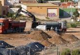 Reanudaci�n de los trabajos de retirada de residuos en Los Mateos