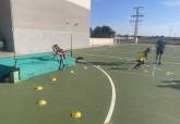 Programa ADE en CEIP La Aljorra con la actividad de acercamiento al atletismo con el UCAM Atletismo Cartagena