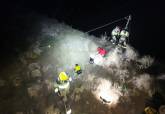 Bomberos Ayuntamiento Cartagena, rescate en monta�a en Pe�as Blancas. Octubre, 2026.