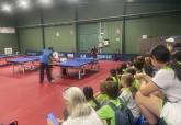 Jornada del Programa ADE de alumnos de Carmelitas en el pabell�n municipal de tenis de mesa