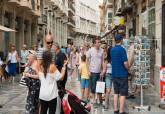 Turistas del crucero Britannia en Cartagena