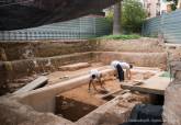 Visita a las excavaciones de la Plaza de la Merced
