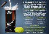 Cartel del Torneo Pdel Solidario Rotary Club Cartagena