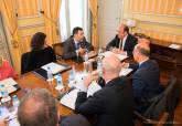 El alcalde de Cartagena en la reunin del Consejo de Gobierno regional en el Palacio de Aguirre