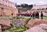 Visita al Anfiteatro Romano por los socios de MUSAEDOMUS