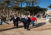 Visita del alcalde a los trabajos de acondicionamiento de la Plaza de la Merced