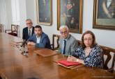 Firma del convenio de cesin del Castillo de la Atalaya al Ayuntamiento de Cartagena