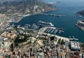 Imagen area del puerto de Cartagena