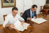 Firma del convenio entre Leroy Merln y Ayuntamiento de Cartagena