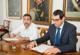 Firma del convenio entre Leroy Merln y Ayuntamiento de Cartagena