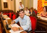 El concejal de Seguridad Ciudadana en el Pleno ordinario municipal
