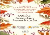 Cartel de la programaci�n para mayores y con discapacidad 2016