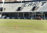 Resiembra del c�sped del Cartagonova