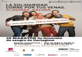 Cartel del IX Marat�n de donaci�n de Sangre de la Cadena SER