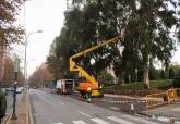 Limpieza de las calles ante la previsin de fuertes lluvias