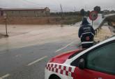 Actuaciones de la Polica Local y Bomberos durante el episodio de fuertes lluvias