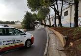 Actuaciones de la Polica Local y Bomberos durante el episodio de fuertes lluvias