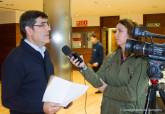 El concejal Francisco Aznar durante sus declaraciones sobre las fuertes lluvias del fin de semana