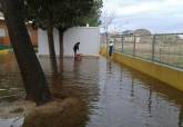 Visita de Ana Beln Castejn y David Martnez a los centros escolares afectados por las lluvias