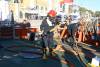 Ejercicio de emergencia en puerto y auxilio exterior de los buques de la Armada en Arsenal de Cartagena con el apoyo de los Bomberos de Cartagena y Emergencias Sanitarias 061