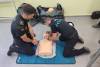 Curso de primeros auxilios para futuros agentes de Polica Local en la ESPAC.