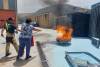 Auxiliares de servicio de la UPCT aprenden en la ESPAC como actuar en caso de incendio