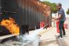 Auxiliares de servicio de la UPCT aprenden en la ESPAC como actuar en caso de incendio