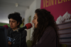 Encuentro de Lucia Carballal, finalista del premio Mandarache, en el IES Pedro Pealver