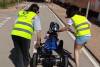 Nios y jvenes del Proyecto Abraham aprenden seguridad vial en el parque de educacin vial