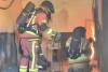 Bomberos de Cartagena se forman sobre actuaci�n en incendios de interior