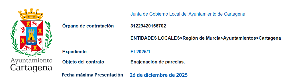 Licitaci�n: EL250/1